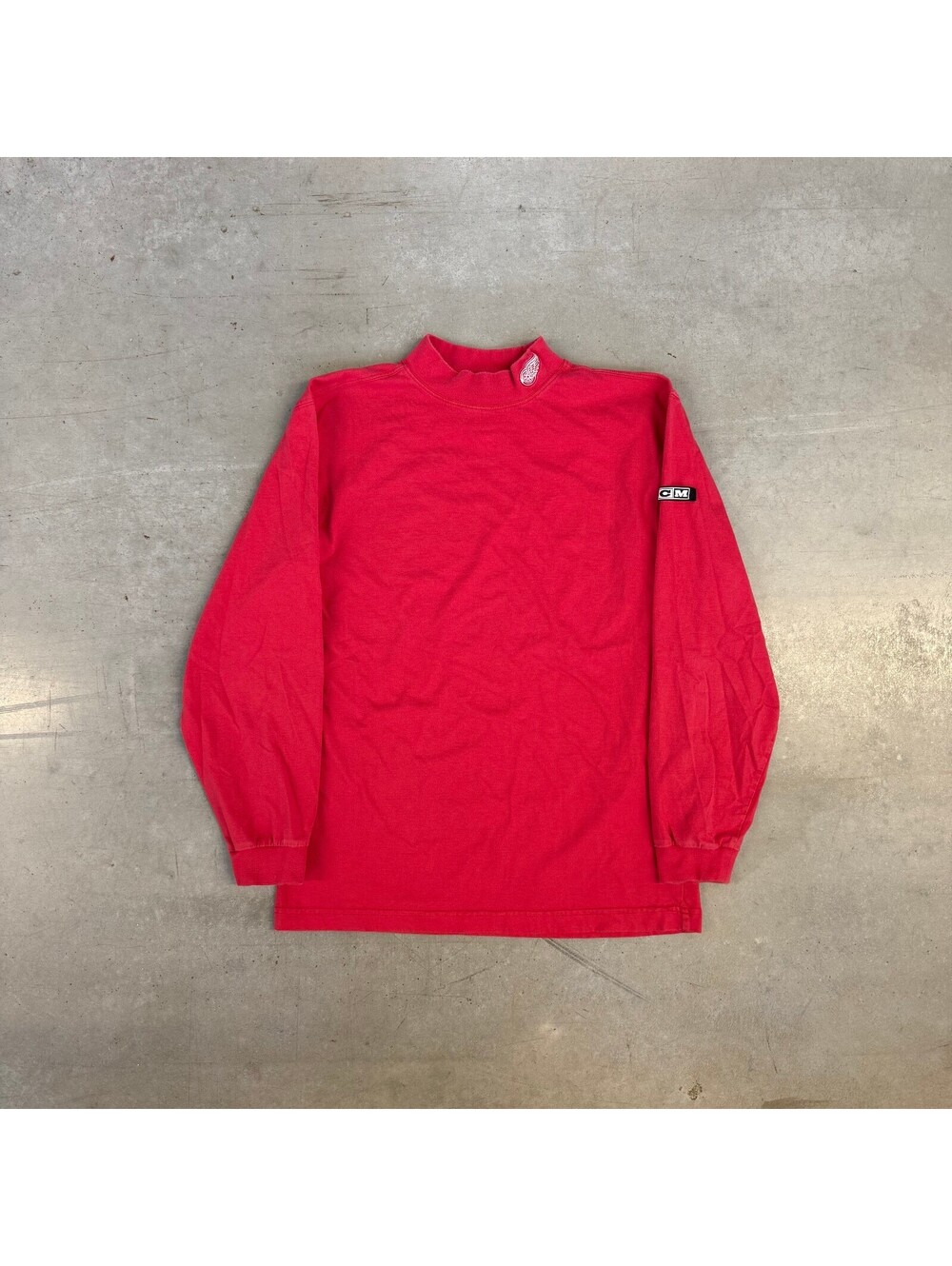 Vintage 2000s NHL Detroit Red Wings Embroidered Longsleeve Shirt Red Medium